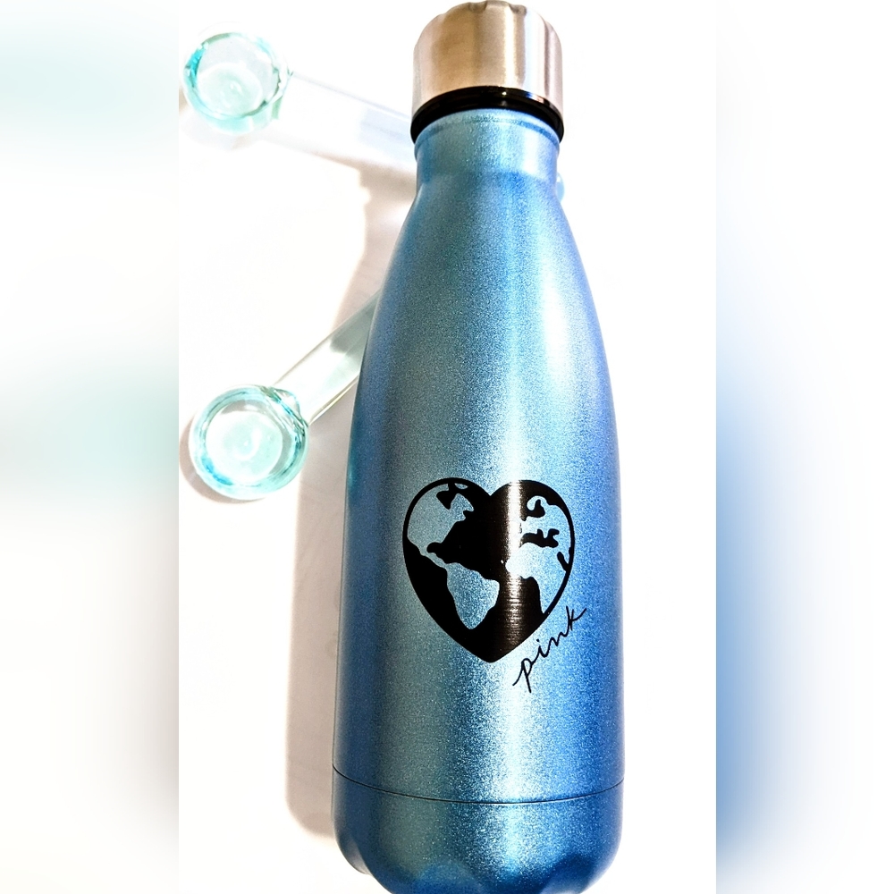 Nib luxury VS pink global heart blue stain less steel insulated tumbler hot cold